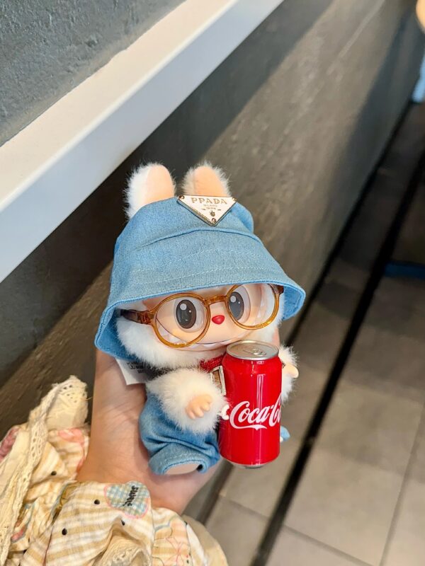 LABUBU Clothes Blue Prada Suit with Colar - 图片 6