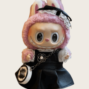 LABUBU Clothes Chanel style leather skirt suit