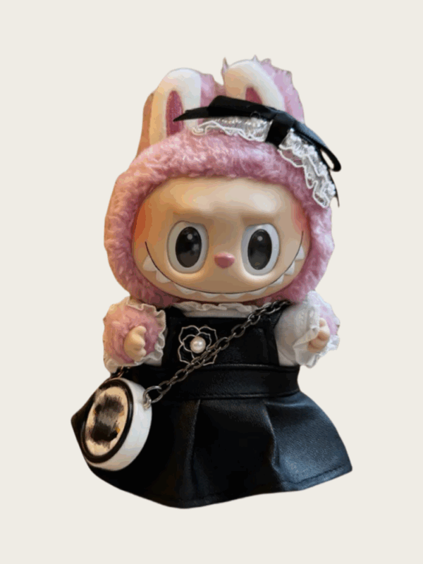 LABUBU Clothes Chanel style leather skirt suit