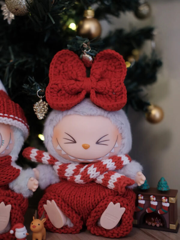 LABUBU Clothes Christmas Set Pure Handmade - 图片 3