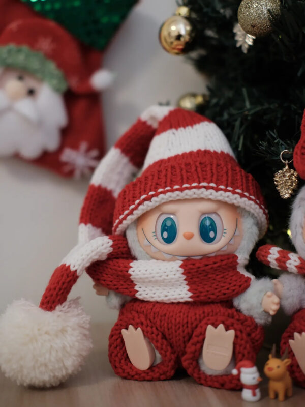 LABUBU Clothes Christmas Set Pure Handmade - 图片 4