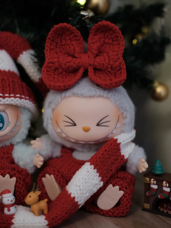 LABUBU Clothes Christmas Set Pure Handmade - 图片 7