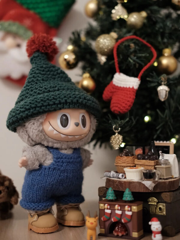 LABUBU Clothes Christmas atmosphere knitted suit By Handmade - 图片 3