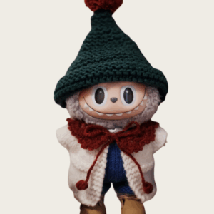 LABUBU Clothes Christmas atmosphere knitted suit By Handmade