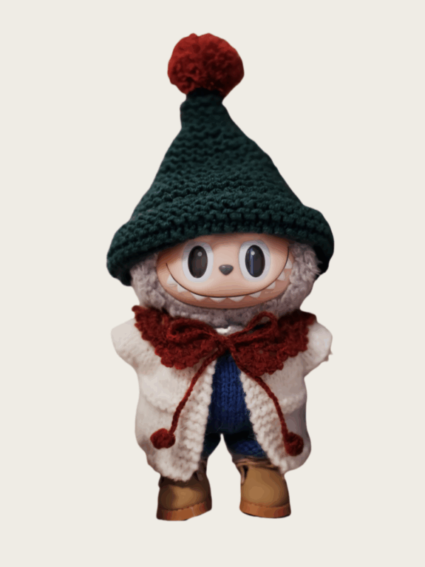 LABUBU Clothes Christmas atmosphere knitted suit By Handmade
