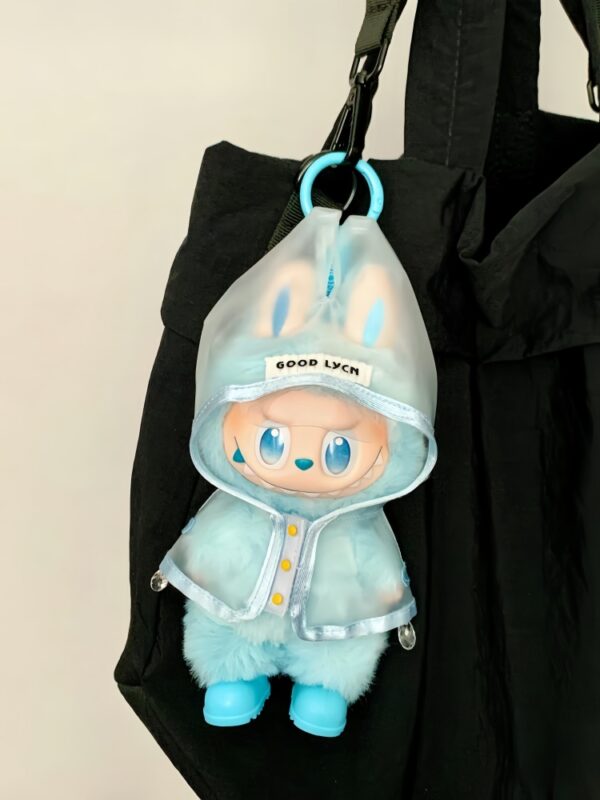 LABUBU Clothes Cute raincoat  with Yellow shoes - 图片 6
