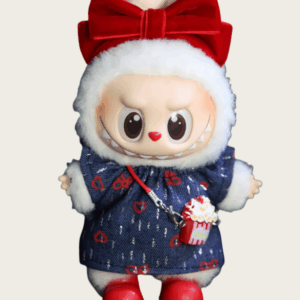LABUBU Clothes Denim Skirt Popcorn Suit