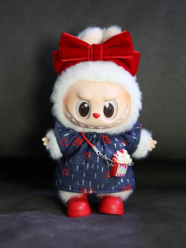 LABUBU Clothes Denim Skirt Popcorn Suit - 图片 4