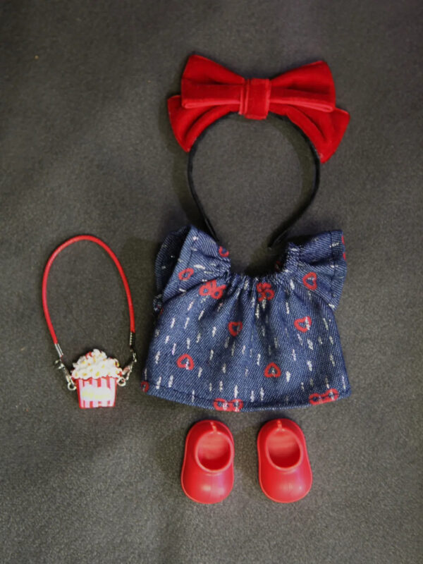 LABUBU Clothes Denim Skirt Popcorn Suit - 图片 5