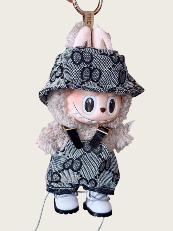 LABUBU Clothes Denim overalls with Shoes