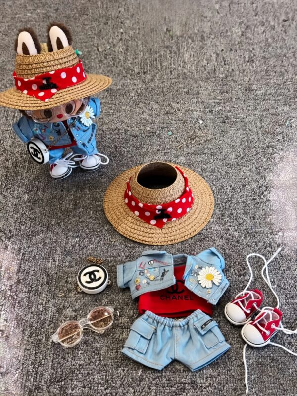 LABUBU Clothes G-Dragon Denim style suit - 图片 3