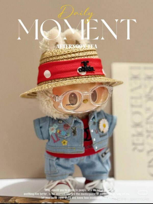 LABUBU Clothes G-Dragon Denim style suit - 图片 6