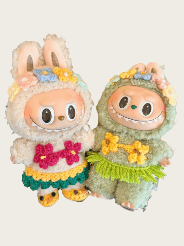 LABUBU Clothes Hand-knitted Summer Bikini Set with shoes