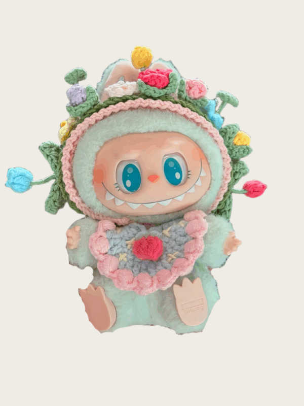 LABUBU Clothes Knitted hairpin suit