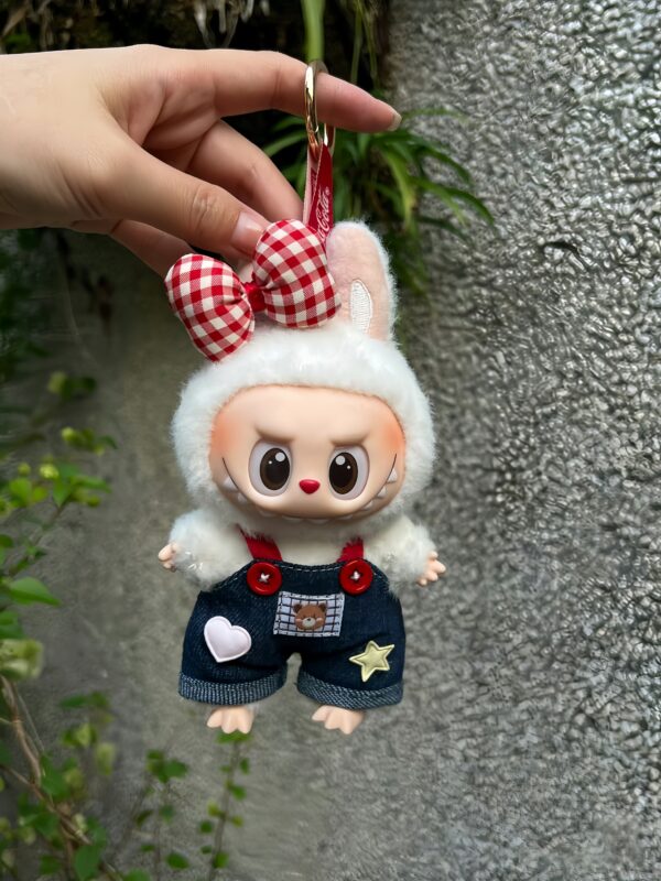 LABUBU Clothes Little Bear denim overalls suit - 图片 6
