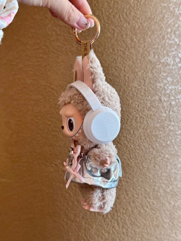 LABUBU Clothes MiuMiu Suspender Skirt with White Headphones - 图片 3