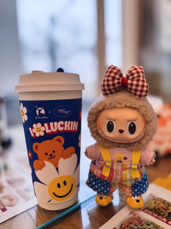 LABUBU Clothes Rainbow Overalls Set - 图片 4