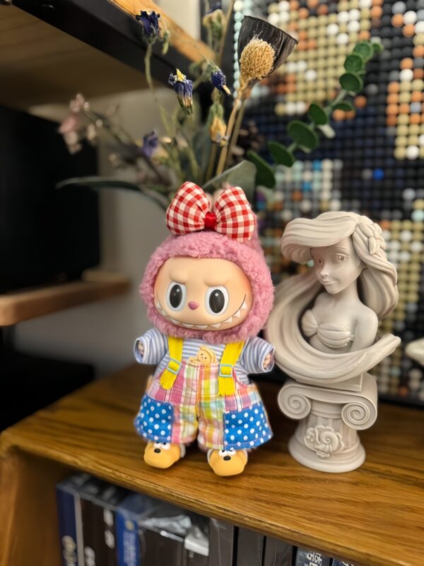LABUBU Clothes Rainbow Overalls Set - 图片 7