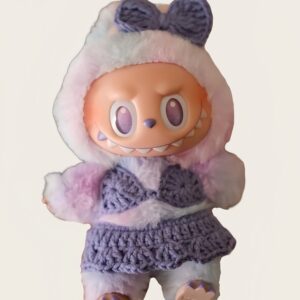 LABUBU Clothes Summer Colorful Bikini Set By Handmade (With bow tie)