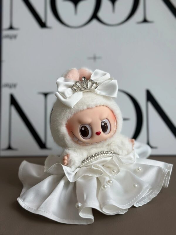 LABUBU Clothes White Wedding Dress - 图片 4
