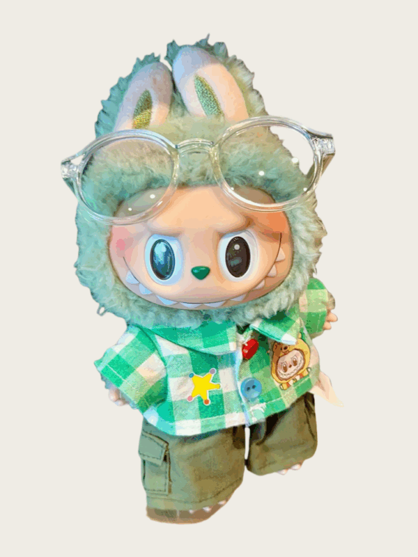 LABUBU Clothes Green Shirt  Doll Clothes
