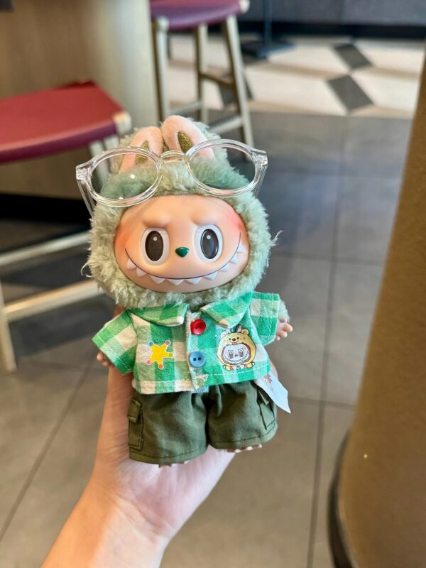 LABUBU Clothes Green Shirt  Doll Clothes - 图片 5