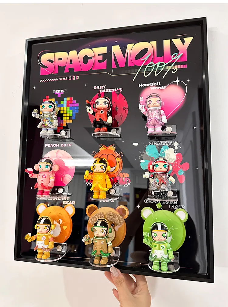 Baby Molly Blind Box Storage Hanging Picture B - 图片 9