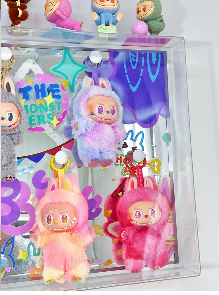LABUBU Storage   Mirror Rainbow Hanging Picture Doll Storage - 图片 8