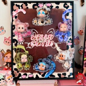 Cry Baby blind box storage Hanging picture Leopard Print