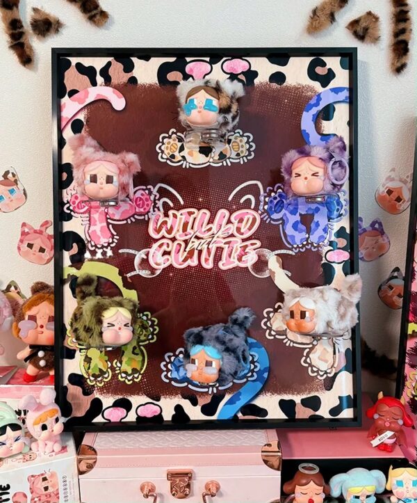Cry Baby blind box storage Hanging picture Leopard Print