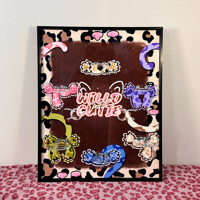 Cry Baby blind box storage Hanging picture Leopard Print - 图片 10