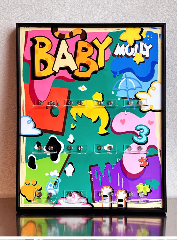 Baby Molly Blind Box Storage Hanging Picture - 图片 2
