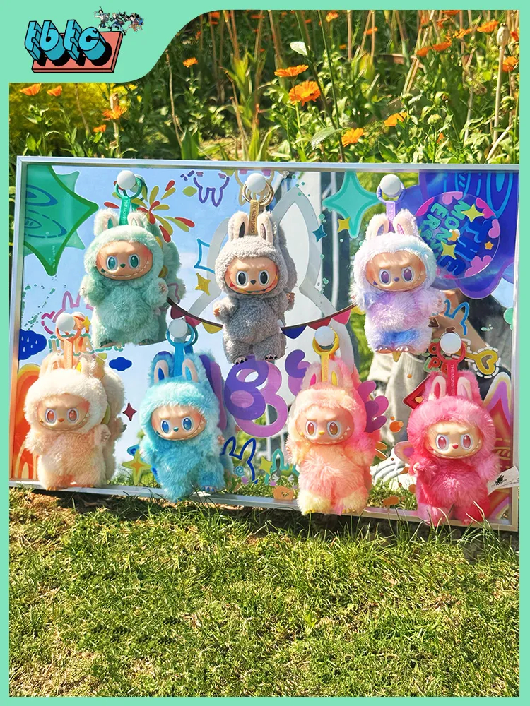 LABUBU Storage   Mirror Rainbow Hanging Picture Doll Storage - 图片 3
