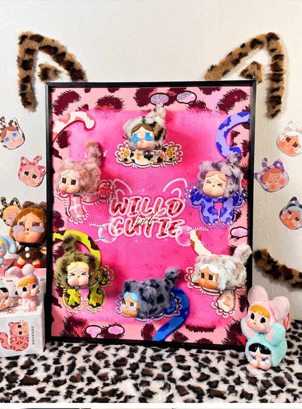 Cry Baby blind box storage Hanging picture Leopard Print - 图片 9