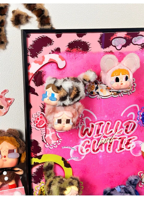 Cry Baby blind box storage Hanging picture Leopard Print - 图片 8