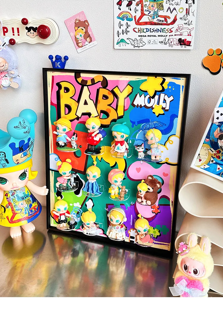 Baby Molly Blind Box Storage Hanging Picture - 图片 3